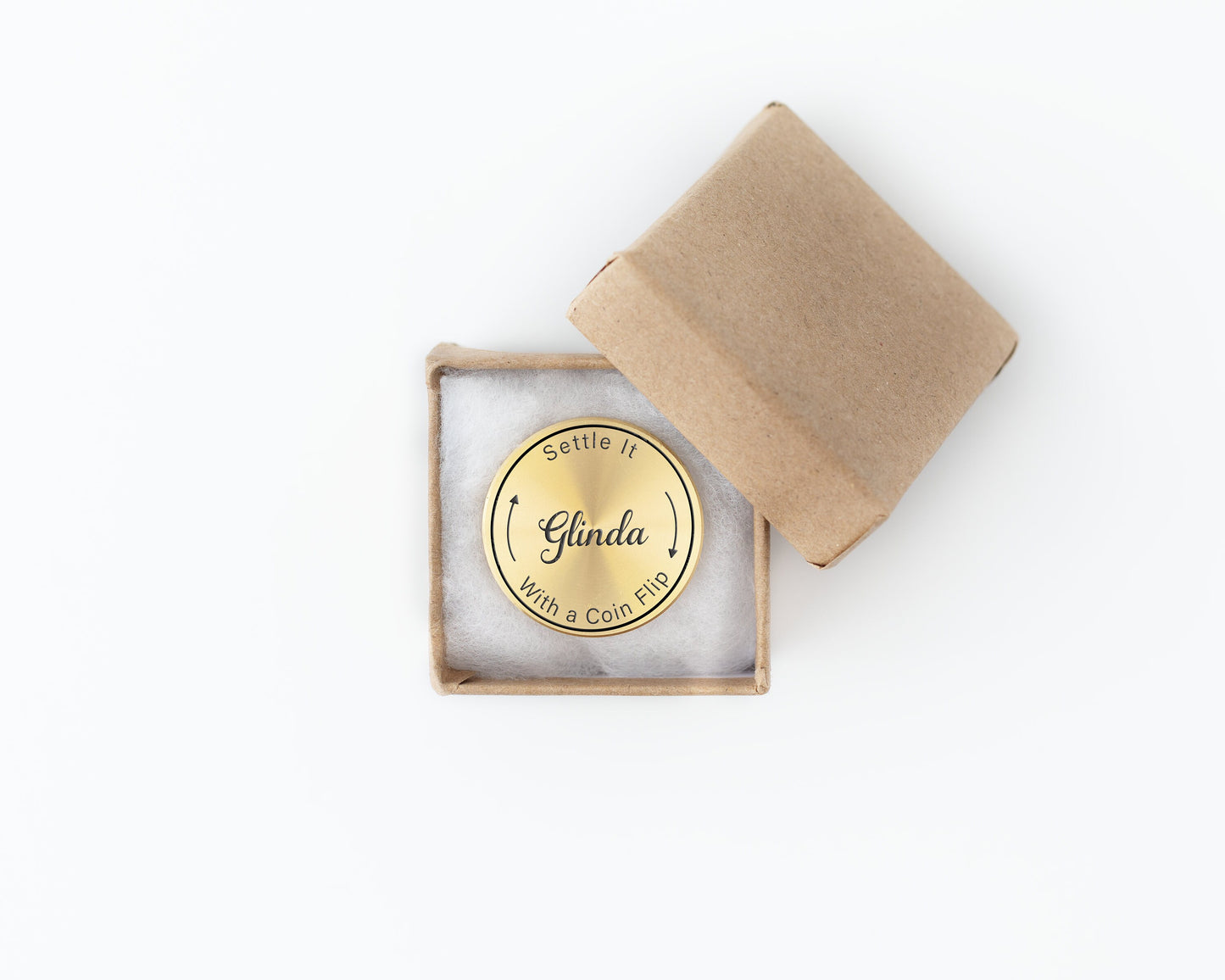 Custom Engraved Decision Coin – Personalized Brass Gift