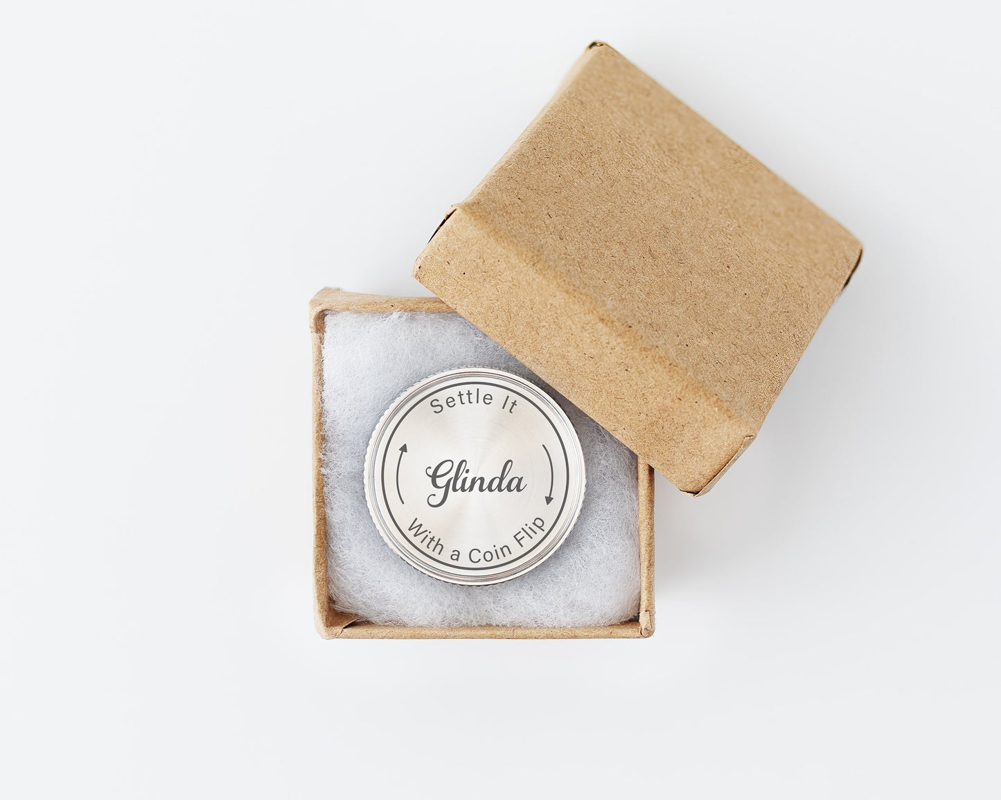 Custom Engraved Decision Coin – Aluminum with Diamond Edges