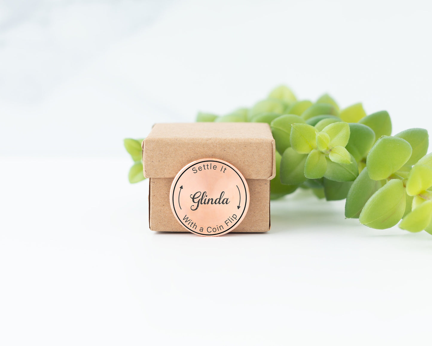 Custom Engraved Decision Coin – Copper Gift for Fun Choices