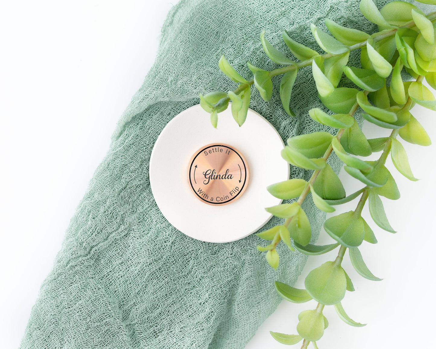 Custom Engraved Decision Coin – Copper Gift for Fun Choices