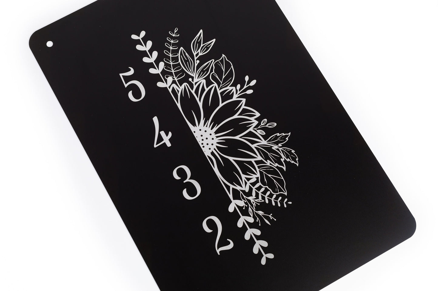 Custom House Number Metal Yard Sign – Aluminum Sunflower Address Sign