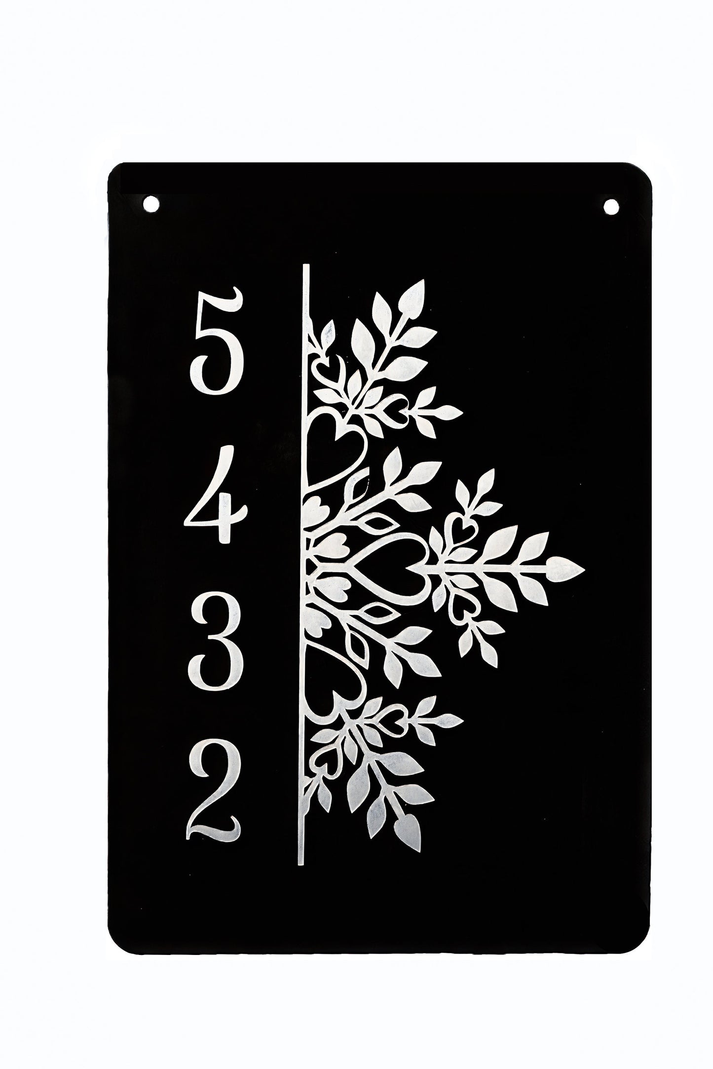 Custom House Number Metal Yard Sign – Aluminum Snowflake Address Sign