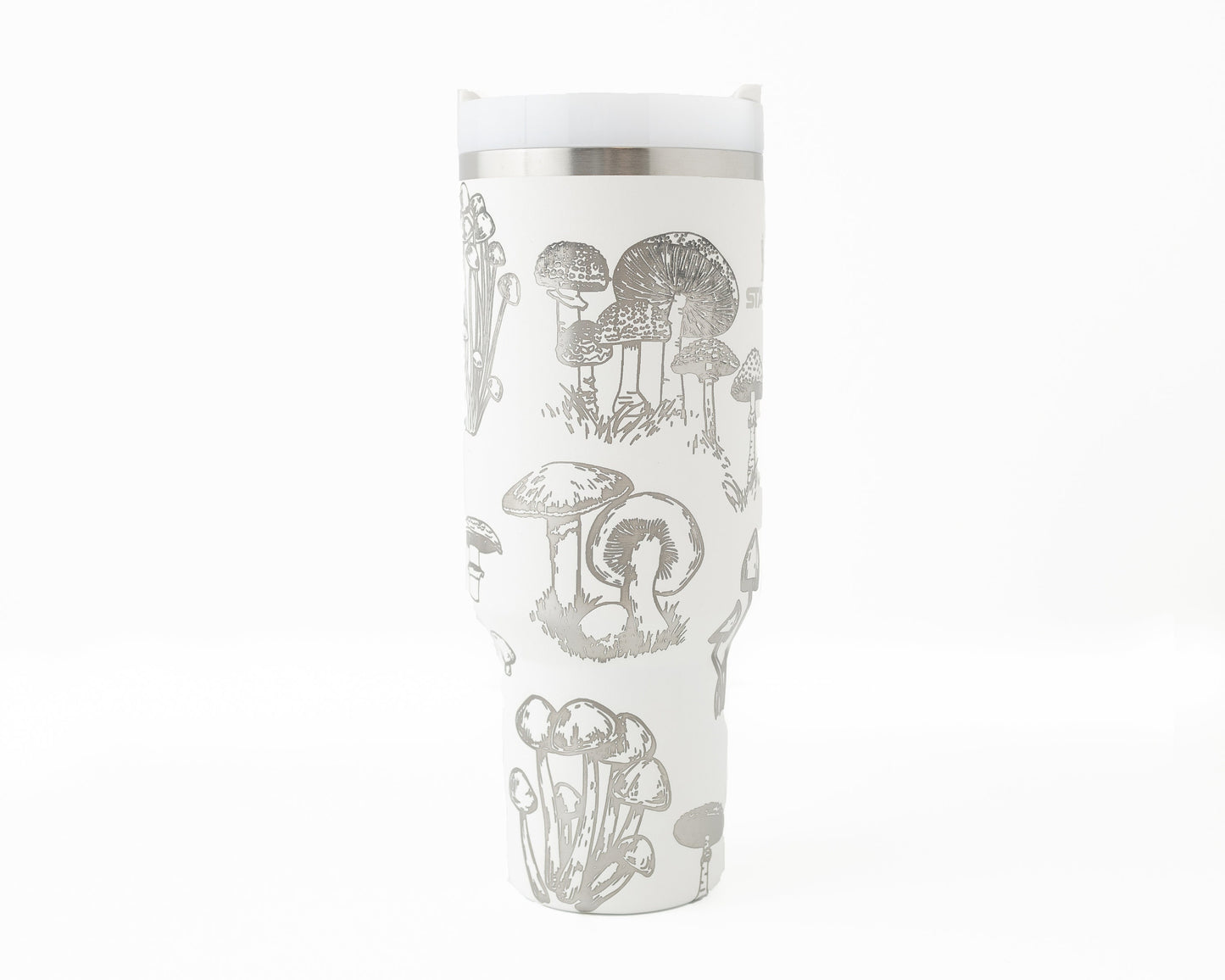 30oz Stanley Tumbler – Laser Engraved with Mushroom Wrap | Nature Lover Gift