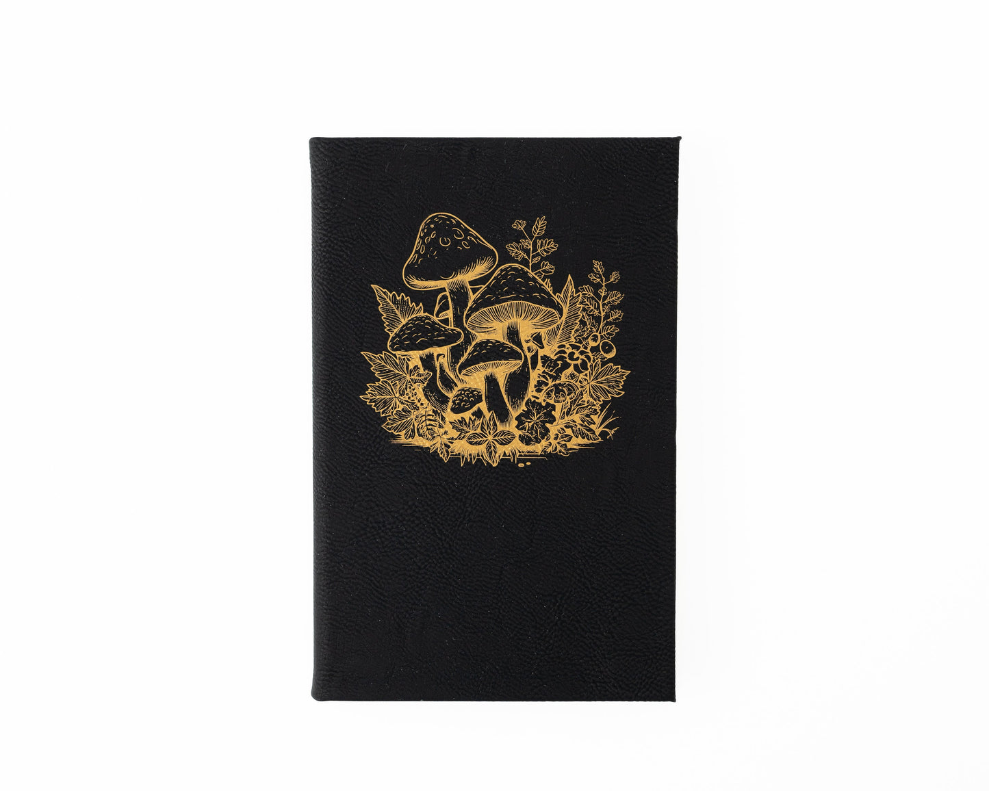 Engraved Mushroom Journal – Custom Leatherette Notebook