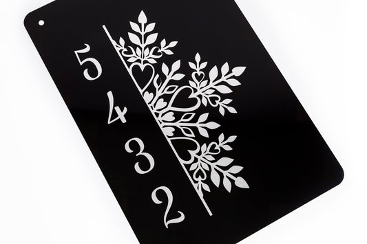 Custom House Number Metal Yard Sign – Aluminum Snowflake Address Sign